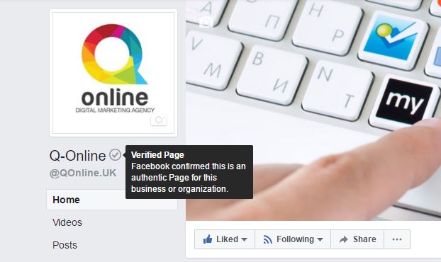How can I verify my Facebook page for better visibility? 